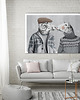 obrazy OBRAZ NA PŁÓTNIE -BARAN I OWCA 120x80cm 1