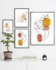 plakaty Plakat KOBIETA kontur abstrakcja linie 0484 1