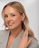 bransoletki - inne Srebrne kolczyki koła o falistym kształcie Paraiso Onda 4