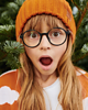 swetry dla dziewczynki Sweter dziecięcy SKY orange 3