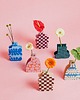 wazony Drewniany wazon dekoracyjny Pink Stones 2
