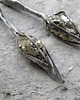 kolczyki wire wrapping Surowe piryty - kolczyki 2
