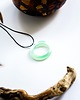 wisiory Zielony okrągły wisiorek świecący w ciemności i UV handmade 2,9 cm 3