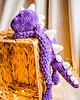 misie i maskotki Pluszowy Dinozaur, dinek na szydełku 2