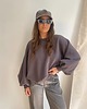 bluza bez kaptura damska BLUZA ENJOYABLE cacao 3