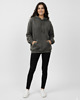 bluza z kapturem damska Bluza oversize czarna sprana bawełna organiczna 1
