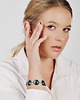 bransoletki - inne Perłowa bransoletka w odcieniu morza e33/17 2