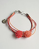 bransoletki na sznurku Bransoletka - Dalia - sznureczki, czerwona 1
