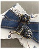 broszki Brosza z kolekcji Jeans  z Pieskiem z kryształków 2