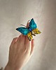 broszki Broszka Motyl, Broszka ręcznie haftowana, Letnia biżuteria z motylem 1