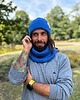 czapki damskie Męska czapka beanie z bawełny logo kolorowe Niebieski Kobalt 4