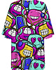 t-shirt damskie DR.CROW T-shirt Damski Oversize Cartoon Funny 1
