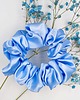 gumki do włosów Scrunchie satyna baby blue 1