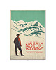 plakaty Travel poster, Norwegia, Skandynawia, Nordic walking 1