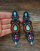 kolczyki soutache Długie etniczne kolczyki soutache 3