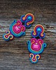 kolczyki soutache Duże i kolorowe kolczyki sutasz 4