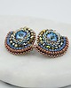 kolczyki swarovski Kolczyki Swarovski Wachlarze Blue desert 3
