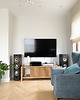 komody i szafki Dębowa szafka RTV  audio gramofon płyty winylowe książki z litego drewna 1