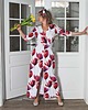 sukienki maxi damskie Sukienka maxi print TULIPANY dzianina premium 1