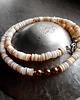 chokery Kremowa muszla srebro 925 3