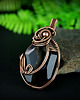 wisiory Agat z druzą wisiorek wire wrapping 7