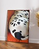 plakaty Plakat Dupka Dalmatyńczyk - Minimalistyczny pies 1