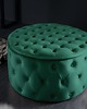 pufy Pufa puf ze schowkiem Barock Chesterfield aksamitna szmaragdowa 75cm 2