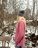swetry damskie  Sweter z kaszmiru 100% różowy gładki kaszmirowy sweter over size 2