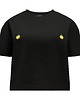 t-shirt damskie T-shirt Crop-Voila Czarny Cytryny 3