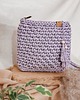 torby na ramię Torebka ze sznurka City bag - lawendowa 5