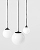 lampy wiszące Lampa wisząca MANEN - mleczny klosz kulka - rozmiar do wyboru! 3
