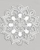 dekoracje - na ścianę AŻUROWY PANEL DEKORACYJNY, MANDALA, HINDU, DEKORACJA  ŚCIENNA 3D,ORNAMENT 1