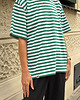 t-shirt damskie T-shirt Oversize STRIPES FOREST 1