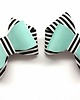 klipsy do butów Klipsy do butów Coquet-Kokardy/Turquoise&Stripes 4