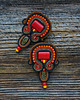 kolczyki soutache Autumn Garden - etniczne kolczyki soutache 3