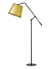 lampy podłogowe Czarno-złota lampa podłogowa z ruchomym ramieniem FOYA MIRROR 3