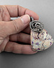 wisiory Mosa - jaspis w oksydowanym srebrze, wire wrapping 2