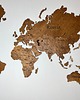 Ozdoby na ścianę Drewniana Mapa Świata 1