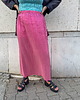 spódnice maxi Spódnica Pink Contrast Pliss 3