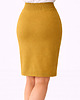 spódnice midi Spódnica Ołówkowa ,,ALMA" Musztardowa Oliwka 2