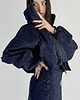 spódnice mini Mini spódnica kopertowa dark denim 4