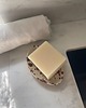 mydelniczki Ceramiczna Mydelniczka Owalna Beżowa w Brązowe Ciapki 3