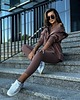 komplety damskie KOMPLET 3IN1 BLUZA, TOP, LEGGINSY STAY CAMEL 1