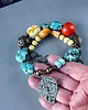 korale Boho style masywny kolorowy naszyjnik z minerałów handmade prezent z klasą 8