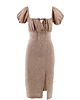 sukienki midi damskie Sukienka muślinowa Brown 4