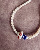 chokery Naszyjnik z pereł nieregularnych z grzybkiem typu choker 3
