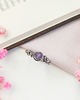 pierścionki srebrne Pierścionek Ametyst regulowany stal chirurgiczna handmade 2