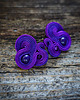 kolczyki soutache Małe, fioletowe, eleganckie kolczyki sutasz 1