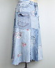 spódnice midi Patchworkowa spódnica jeans, midi, r.38 2
