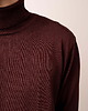swetry męskie Sweter Męski OCELOT Bordowy- wełniany golf 100% merino M/L 3